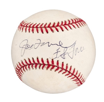 Joe Torre and Frank Torre Dual Signed American League Baseball 
